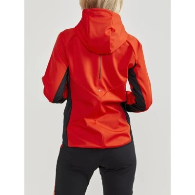 Craft Glide Hood W 1909567 dámská softshell bunda POUZE M - tmavě modrá s růžovou (VÝPRODEJ)