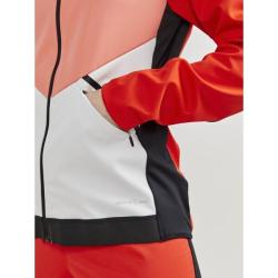 Craft Glide Hood W 1909567 dámská softshell bunda POUZE M - tmavě modrá s růžovou (VÝPRODEJ)