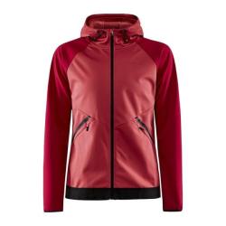 Craft Glide Hood W 1909567 dámská softshell bunda POUZE M - tmavě modrá s růžovou (VÝPRODEJ)