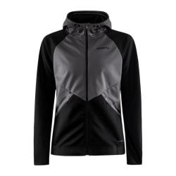 Craft Glide Hood W 1909567 dámská softshell bunda POUZE M - tmavě modrá s růžovou (VÝPRODEJ)