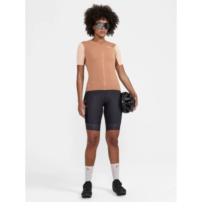 Craft PRO Gravel W 1913188 dámský cyklodres - hnědá (791758)