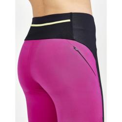 Craft PRO Hypervent W 1910436 dámské kalhoty - černá s růžovou (999486)