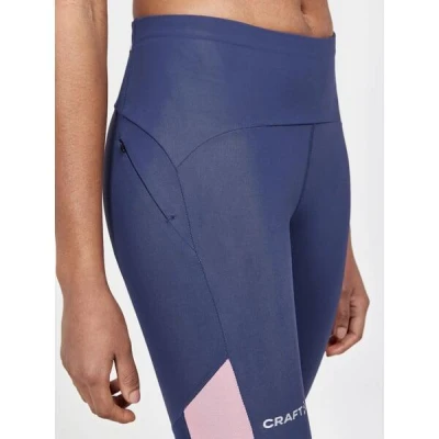 Craft PRO Hypervent W 1910436 dámské kalhoty - tmavě modrá s růžovou (396743)