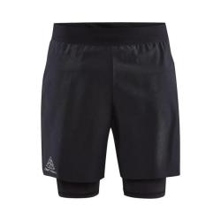 Craft PRO Trail 2in1 1912447 pánske šortky - čierna (999000) IBA XXL (VÝPREDAJ)