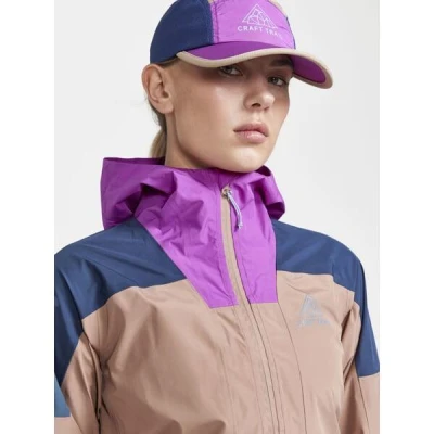 Craft PRO Trail Hydro W 1912448 dámská běžecká bunda POUZE M - hnědá (VÝPRODEJ)