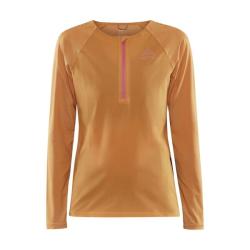 Craft PRO Trail Wind LS W 1913144 dámske tričko - oranžová (574000)