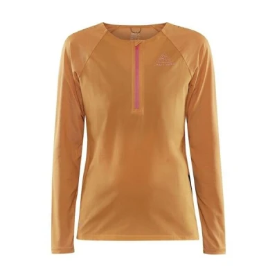 Craft PRO Trail Wind LS W 1913144 dámské triko - oranžová (574000)