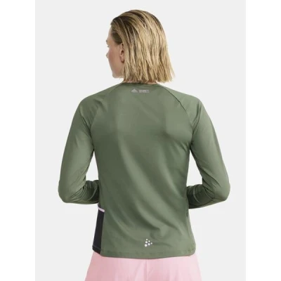 Craft PRO Trail Wind LS W 1913144 dámské triko - zelená (626000)