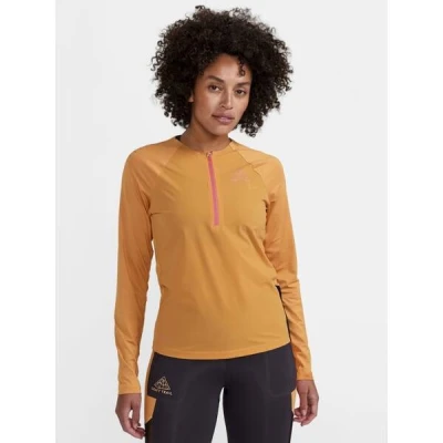 Craft PRO Trail Wind LS W 1913144 dámské triko - oranžová (574000) Craft PRO Trail Wind LS W 1913144 dámské triko - oranžová (574000)