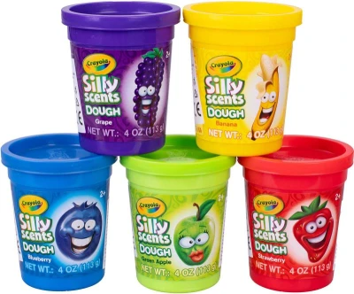 CRAYOLA Tvarovací hmota vonící ovoce 113g v kelímku 5 druhů