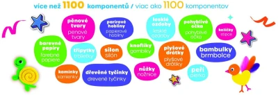 Created Tvořivá dětská velká kreativní sada v plastové tašce