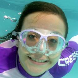 CRESSI Dětská maska MOON 5-12 let POUZE růžová/bílá (VÝPRODEJ)