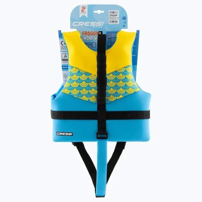 Cressi Dětská plavecká vesta FROGGY POUZE 3/6 let (18/25 kg) žlutá/modrá (VÝPRODEJ)