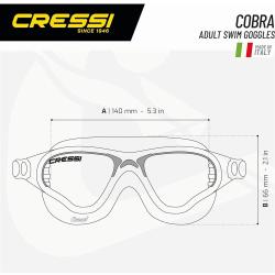 Cressi Plavecké okuliare COBRA XP