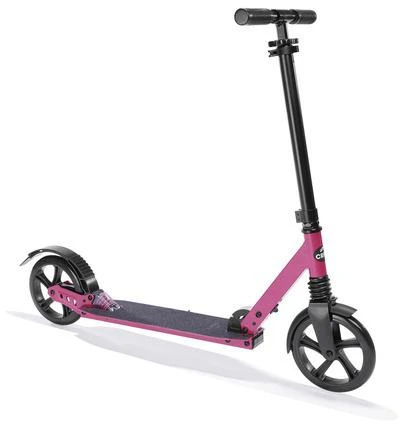 CRIVIT Koloběžka Big Wheel 8 růžová skládací s odpružením