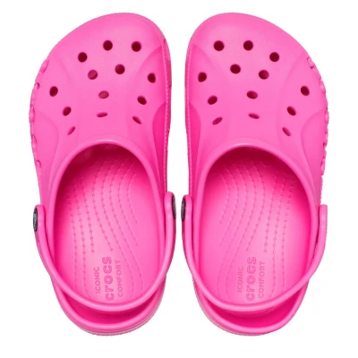 Crocs Baya Clog K electric pink dětské nazouváky