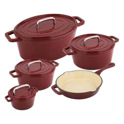 Cs Solingen Panvica liatinová so smaltovaným povrchom ALPEN 26 cm červená