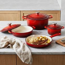 Cs Solingen Sada nádobí litinová Xanten 7 ks červená