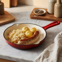 Cs Solingen Sada nádobí litinová Xanten 7 ks červená