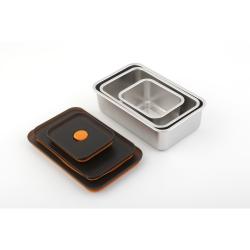 Cs Solingen Dóza na potraviny sada 3 ks s víkem 400, 1000, 1250 ml