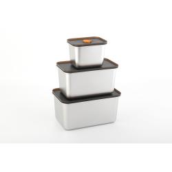 Cs Solingen Dóza na potraviny sada 3 ks s víkem 550, 1500, 2100 ml