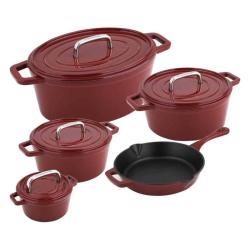 Cs Solingen CS-078263 Fondue litinové sada ALPEN červená