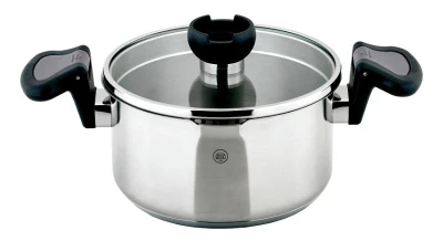 Cs Solingen Hrnec s cedící poklicí nerez Aron 16 cm Cs Solingen Hrnec s cedící poklicí nerez Aron 16 cm