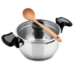 Cs Solingen Hrnec s cedící poklicí nerez Aron 24 cm