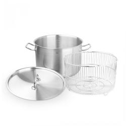 Cs Solingen Hrnec s poklicí a košíkem nerezová ocel 10 l / pr. 28 x 18 cm PRO-X