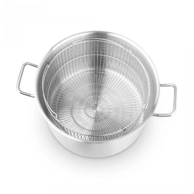 Cs Solingen Hrnec s poklicí a košíkem nerezová ocel 10 l / pr. 28 x 18 cm PRO-X
