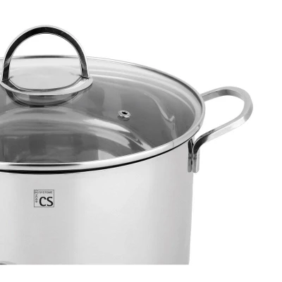 Cs Kochsysteme Hrnec s poklicí nerez 40 cm / 50 l TRIER