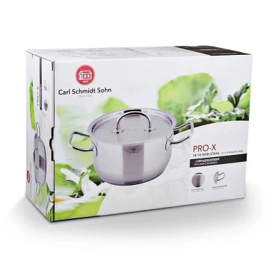 Cs Solingen Kastrol s poklicí nerezová ocel 1 l / pr. 16 x 7,5 cm PRO-X
