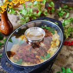 Cs Solingen Pekáč s mramorovým povrchem a dochucovací poklicí Marburg 32cm