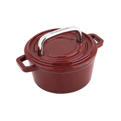 Cs Solingen Pekáč s poklicí litinový ALPEN 14 cm červená Cs Solingen Pekáč s poklicí litinový ALPEN 14 cm červená