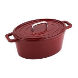 Cs Solingen Pekáč s poklicí litinový oválný se smaltovaným povrchem ALPEN 31 x 23 cm červená Cs Solingen Pekáč s poklicí litinový oválný se smaltovaným povrchem ALPEN 31 x 23 cm červená