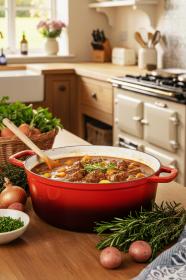 Cs Solingen Pekáč s poklicí litinový Xanten 36 x 22 cm červený