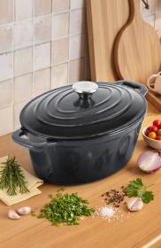 Cs Solingen Pekáč s poklicí litinový Xanten 36 x 28 cm černý