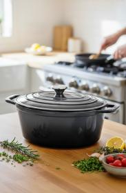 Cs Solingen Pekáč s poklicí litinový Xanten 36 x 28 cm černý