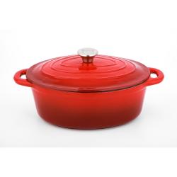 Cs Solingen Pekáč s poklicí litinový Xanten 37 x 22 cm červený
