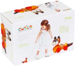 Cubika DŘEVO Baby Kočička tahací na kolečkách (dřevěná hračka)