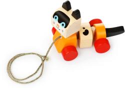 Cubika DŘEVO Baby Kočička tahací na kolečkách (dřevěná hračka)