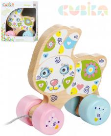 Cubika DŘEVO Baby Králík tahací na kolečkách (dřevěná hračka) Cubika DŘEVO Baby Králík tahací na kolečkách (dřevěná hračka)