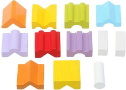 Cubika DŘEVO Baby stavebnice Věž XI balanční 12 dílků