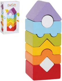 Cubika DŘEVO Baby stavebnice Věž XII balanční set 8 dílků (dřevěná hračka) Cubika DŘEVO Baby stavebnice Věž XII balanční set 8 dílků (dřevěná hračka)