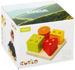 Cubika DŘEVO Baby Třídíme tvary IV 17 dílků navlékací skládačka