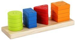 Cubika DŘEVO Baby Třídíme tvary V 17 dílků navlékací skládačka