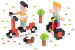 Cubika DŘEVO Pixel Stavebnice 3D Rychlá kola 200 dílků 1x1cm
