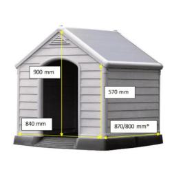 Curver Bouda pro psy Dog House šedá