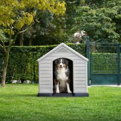 Curver Bouda pro psy Dog House šedá