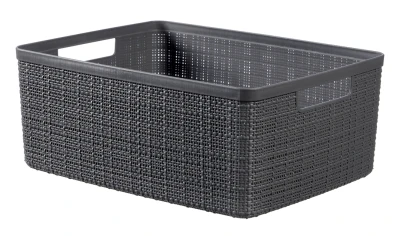 Curver Jute M 12L šedý úložný box